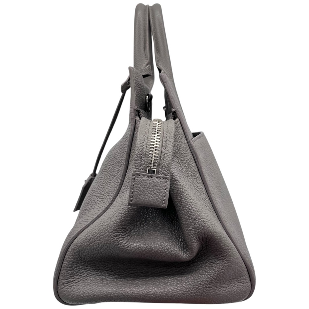 Saint Laurent Small Cabas Rive Gauche Grey Leather Tote Crossbody Bag - Picture 5 of 15